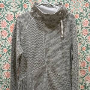 Prana Women's Gray Cowl Neck Pullover Sweater